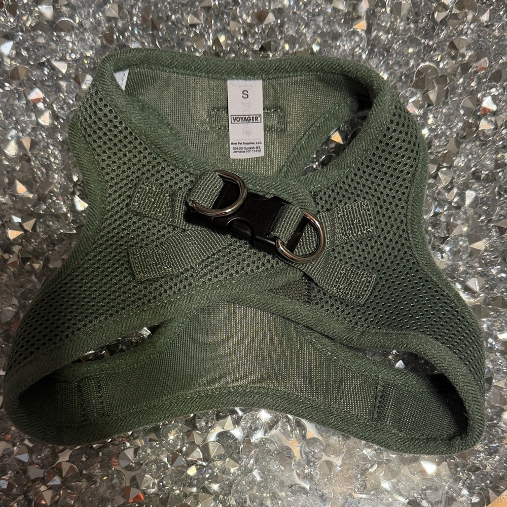 Voyager Green Mesh Dog Harness Size Small